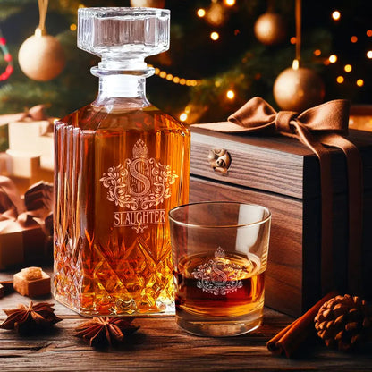 SLAUGHTER H03 Personalized Decanter Set, Premium Gift for Christmas to enjoy holiday spirit 5